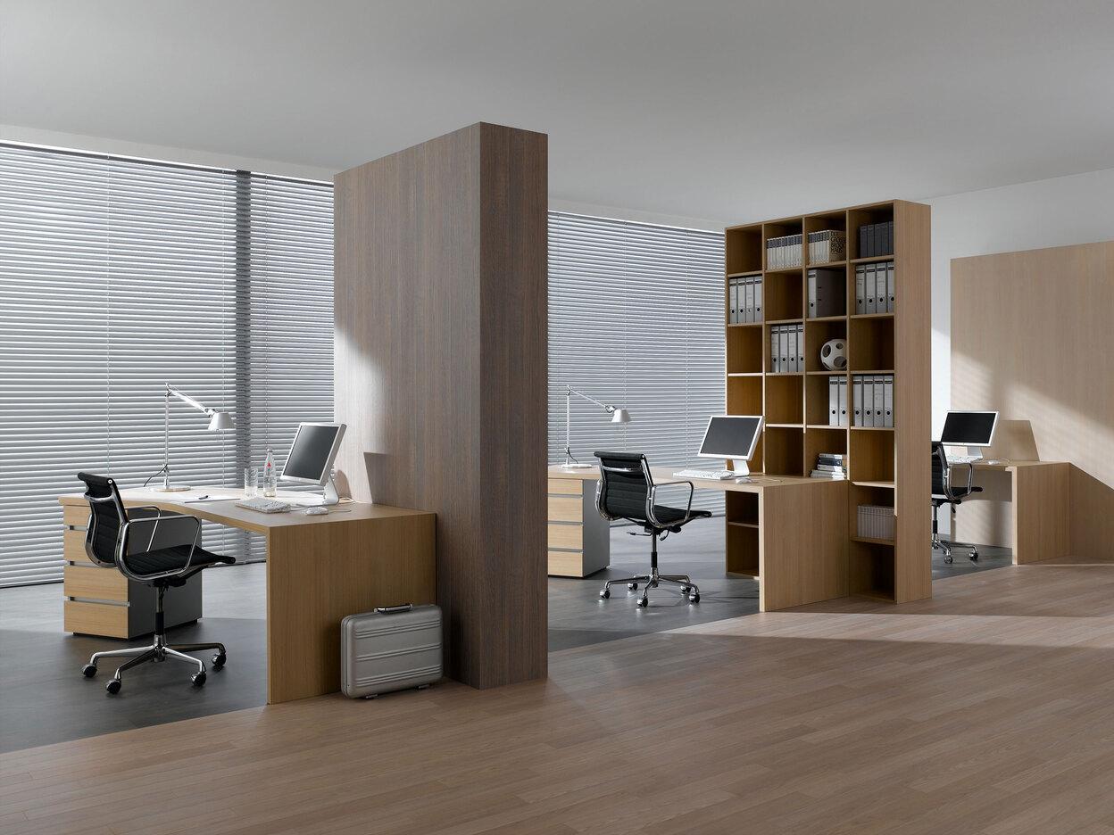 Impressionen eines Arbeitszimmers Impression eines Arbeitszimmers im Stil Großraumbüro