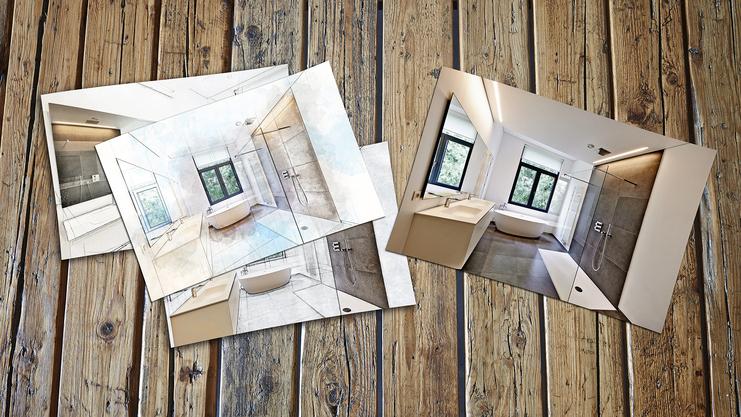 Freiplanung Baddesign Baddesigns vier Fotos